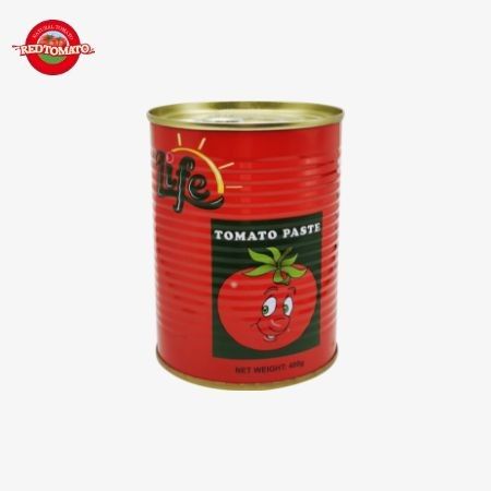 400g konserwy Pasta pomidorowa łatwa do otwarcia pokrywy podwójnie skoncentrowana China Produkcja fabryczna cena fabryczna