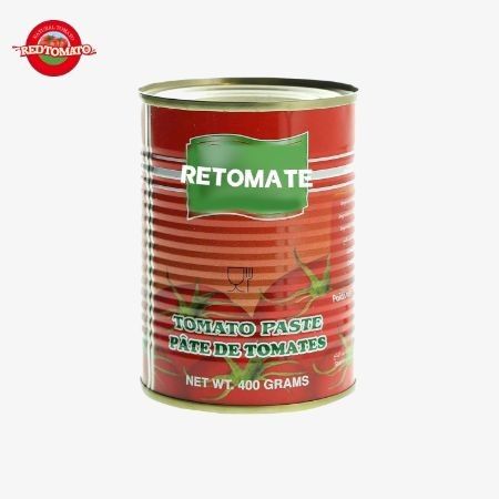 400 g konserwowana pasta pomidorowa 30%-100% czystości z twardą otwartą pokrywą idealnie nadającą się do przechowywania