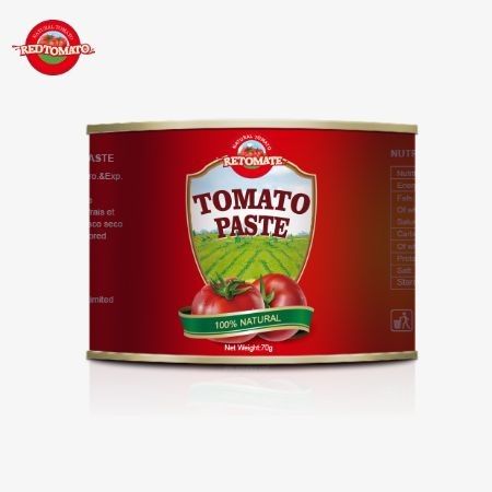 Koncentrat pomidorowy w puszkach w pojemności 70 g, z łatwo otwierającą się pokrywą