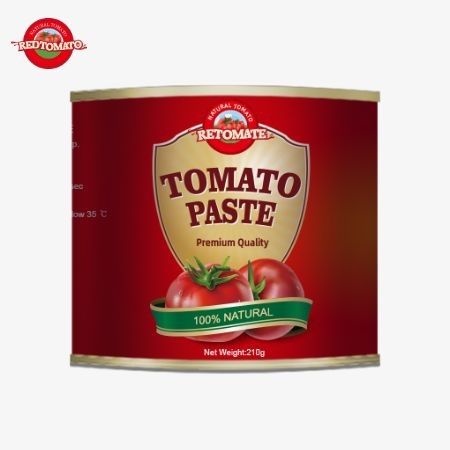 OEM 210g Pasta pomidorowa w puszkach do ceny fabrycznej Zgodna z normami ISO HACCP i normami żywnościowymi uznanymi przez FDA