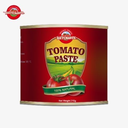 Ta 210 g puszkowana pasta pomidorowa jest produkowana zgodnie z normami produkcji ISO, HACCP BRC i FDA