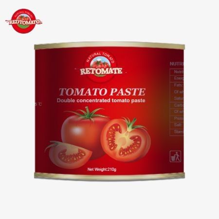 210 g puszkowanej pasty pomidorowej jest zgodna ze standardami produkcji określonymi przez ISO HACCP BRC i FDA