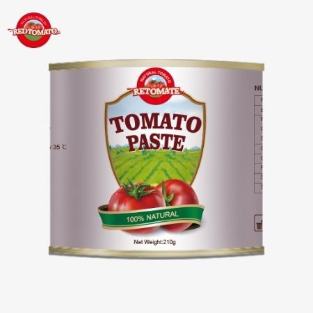210 g pasty pomidorowej spełnia międzynarodowe normy jakości, w tym normy ISO HACCP BRC i FDA