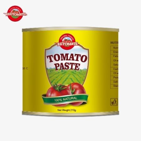 210 g konserwowanej pasty pomidorowej, którą oferujemy spełnia normy ISO HACCP i BRC przez FDA.