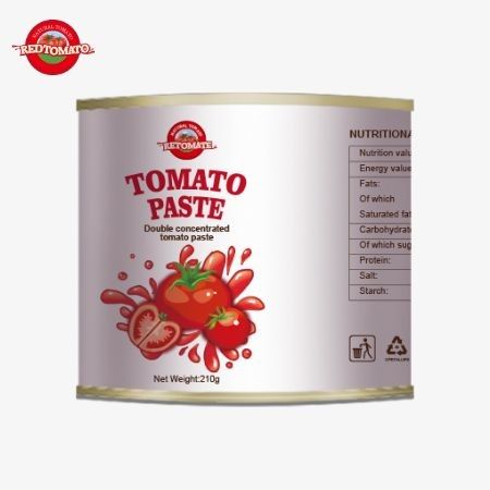 210g konserwy z pasty pomidorowej spełnia standardy produkcji ISO HACCP BRC FDA