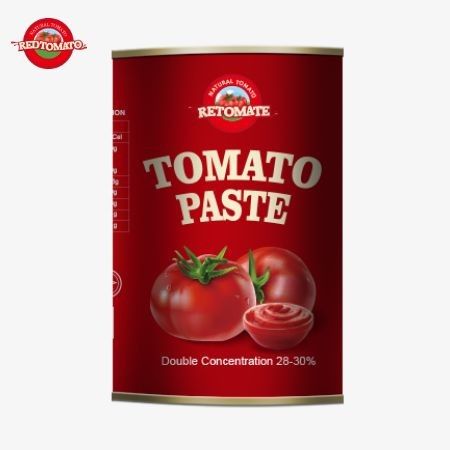 OEM z chińskiej fabryki 400 g konserwy z pasty pomidorowej produkowanej zgodnie z normami ISO HACCP i FDA