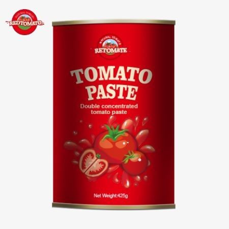 425 g puszkowanej pasty pomidorowej. Światowe standardy ustalone przez ISO HACCP, BRC i FDA.