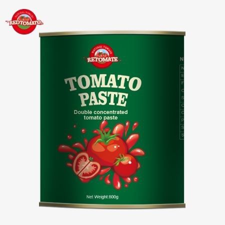 800 g konserwy z pasty pomidorowej ściśle przestrzega szerokiej gamy międzynarodowych standardów jakości i bezpieczeństwa