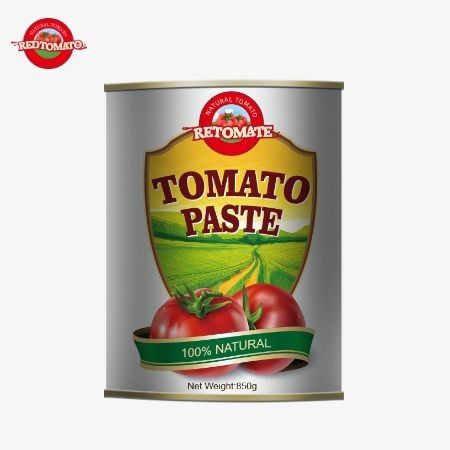 850 g koncentrat z pasty pomidorowej w puszkach Wysokiej jakości świeża wytwórnia pasty pomidorowej z cyny w puszkach