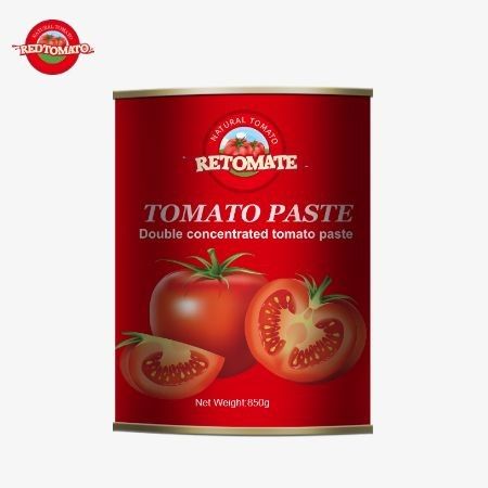 Wyższa jakość 850 g konserwowana pasta pomidorowa z dumą ma 28/30% stężenia Brix