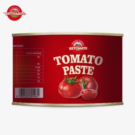 Najwyższej jakości Halal Konserwowane produkty z pomidorów 28-30% Koncentrowana pasta pomidorowa w 2200g Dla halal Afrykański kucharz muzułmański