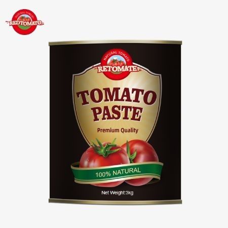 Produkcja Sprzedaż Wysokiej jakości 3kg Pasta pomidorowa w puszkach Zgodnie z normami produkcji ISO HACCP BRC FDA