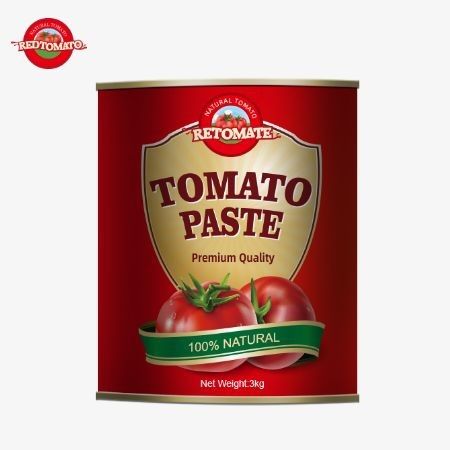 Produkujemy i sprzedajemy wysokiej jakości 3kg konserwowanej pasty pomidorowej, spełniającej normy produkcji ISO HACCP BRC i FDA