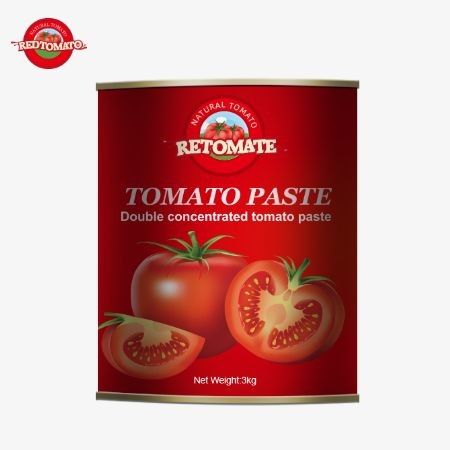 3 kg puszkowanej pasty pomidorowej spełnia standardy produkcji ISO HACCP BRC i FDA