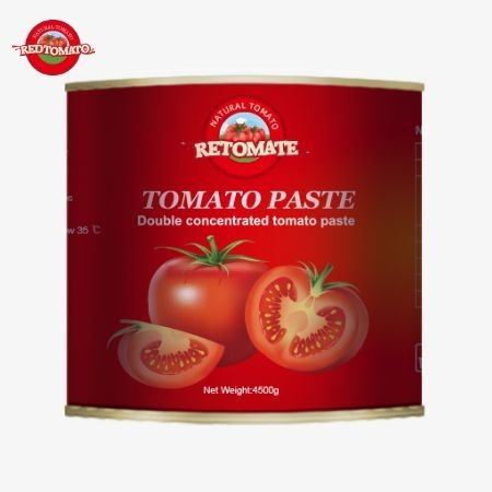 Pasta pomidorowa o najwyższej jakości na rok 2024 pakowana w dużych torebkach po 4500 g każda z koncentracją 28-30 Brix