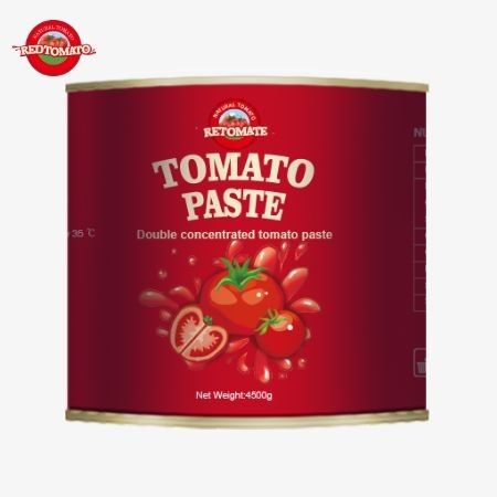 Wysokiej jakości pasta pomidorowa z 2024 sztuk, pakowana w 4500 g torebki z koncentracją 28-30 Brix