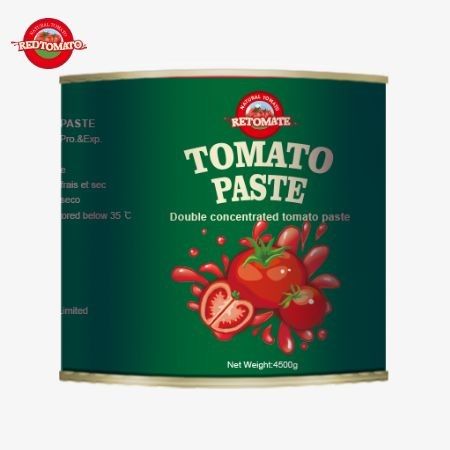 2024 Nowy przybyły 4,5 kg Łatwo otwarty Aseptyczny Organiczny Pasta pomidorowa 28-30% Brix Podwójne stężenie