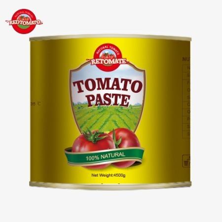 Nowe dla 2024 roku: Wprowadzenie 4,5 kg łatwej otwartej aseptycznej organicznej pasty pomidorowej z dwukrotnym stężeniem 28-30% Brix
