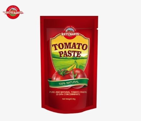 50g pasty pomidorowej stand-up sachet spełnia standardy ISO HACCP i BRC zapewniające zgodność z cenami fabrycznymi