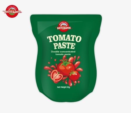Wielkiej sprzedaży stand-up sachet pasta pomidorowa, w 56g rozmiarów oferuje czysty produkt bez dodatków