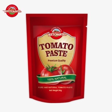 80 g podwójnie skoncentrowanej pasty pomidorowej w zestawie z poziomem czystości od 30% do 100%