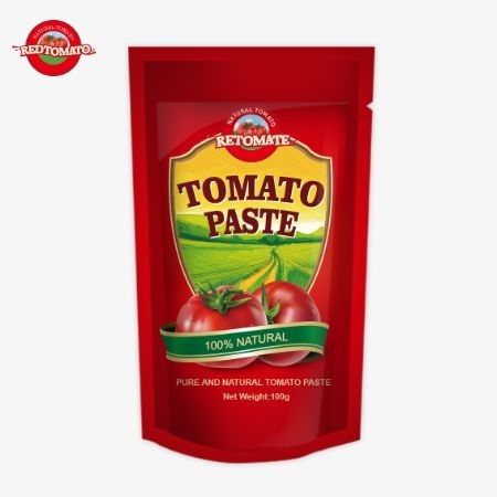 Wysokiej jakości 100g pasty pomidorowej z chińskiej fabryki.