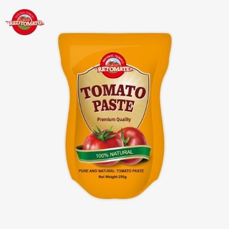 250 g pasty pomidorowej w torbie słodko-kwaśnej, o czystości 30%-100%
