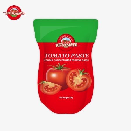250 g słodko-kwaśnej pasty pomidorowej w zestawie stojącej, o czystości 30%-100%