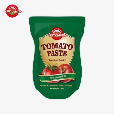 Zestaw stand-up to 250 g słodkiej i ostrej pasty pomidorowej o czystości od 30% do 100%