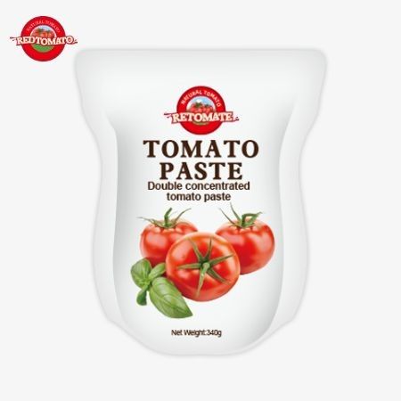 340 g stand-up sachet z pasty pomidorowej spełnia normy ISO HACCP i BRC dla zgodności z cenami fabrycznymi