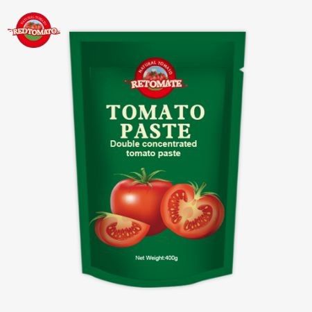 400 g pasty pomidorowej stand-up sachet wygodne i smaczne z poziomem czystości od 30% do 100%