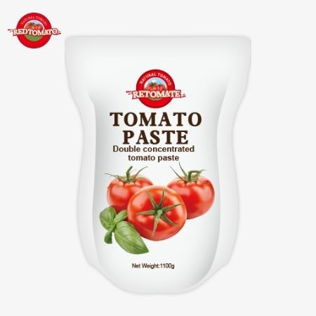 1100 g stand-up sachet z pasty pomidorowej spełnia ISO HACCP, i BRC Standardy dla zgodności z ceną fabryczną
