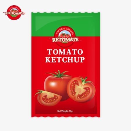36g OEM Tomato Ketchup Sachet z czystym naturalnym smakiem, spełniające normy ISO HACCP i FDA