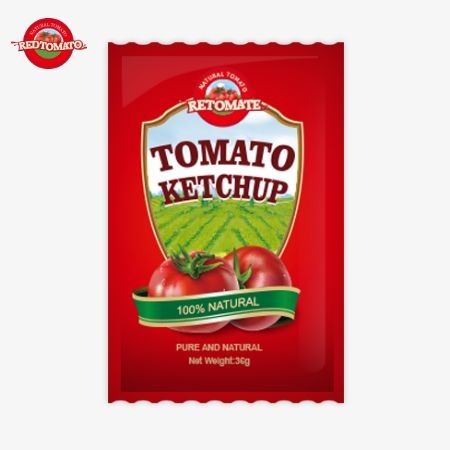 36g sachet z ketchupem pomidorowym OEM z chińskiej fabryki wykonane z czystych naturalnych składników oferowanych w cenie fabrycznej