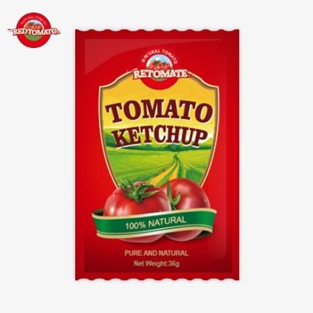OEM 36g sachet z ketchupem pomidorowym z chińskiej fabryki wykonane z czystych naturalnych składników dostępnych w cenie fabrycznej
