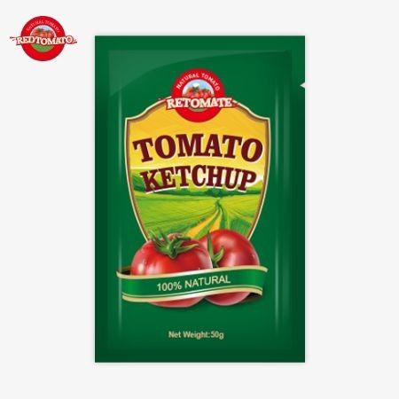 Premium 50g sachety ketchup z Chin, certyfikowane przez ISO, HACCP, i FDA, dostępne w fabrycznych cenach