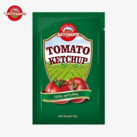 OEM Premium 50g Mały worek Ketchup z ceną fabryczną China Fabryka bezpośrednie sprzedaż
