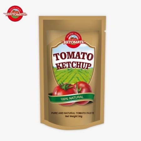 Oryginalny ISO Sachet Ketchup 56g czysty naturalny smak Słodki i kwaśny smak