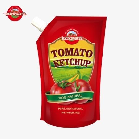 OEM-Standard 56g czyste, naturalnie smakowane torebki z ketchupem zgodne z międzynarodowymi normami produkcji.
