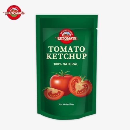 56 g sachety z ketchupem o naturalnym smaku OEM-standardowe zgodne z międzynarodowymi normami produkcji