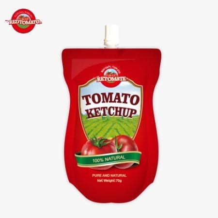 70g sachetu ketchupu z czystym naturalnym smakiem wygodny i międzynarodowy standard jest dostępny w cenie fabrycznej