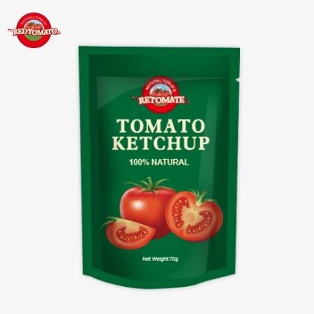 70g sachetu ketchupu z czystym naturalnym smakiem jest w cenie fabrycznej i spełnia międzynarodowe standardy