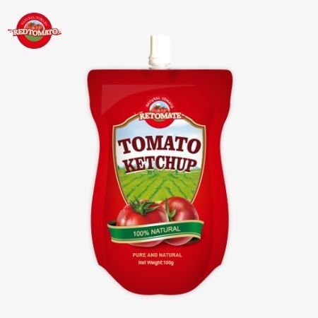 China OEM Cena fabryczna 100g Słodkie i kwaśne sakety Ketchup Pouch całkowicie naturalne przyprawy