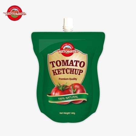 Oferujemy 140g sachetu z ketchupem, który spełnia międzynarodowe standardy, zapewnia wygodę i jest dostępny po fabrycznych cenach.