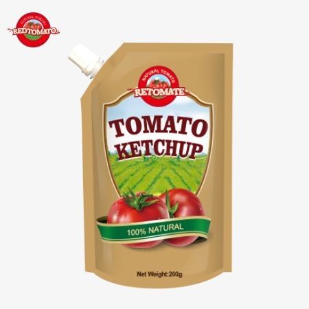 Produkujemy 200 g torebki z keczupem, które spełniają międzynarodowe standardy i są dostępne po fabrycznych cenach.