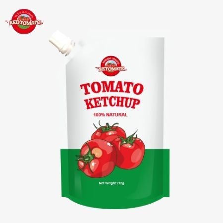 OEM Produkcja fabryczna 210g worek ketchupu z czystym naturalnym smakiem