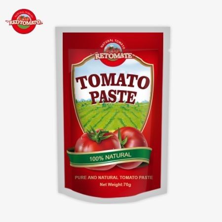 Redtomato Brand 70g Premium Double Concentrated Tomato Paste Pouch - Bogaty smak wygodny design stand-up