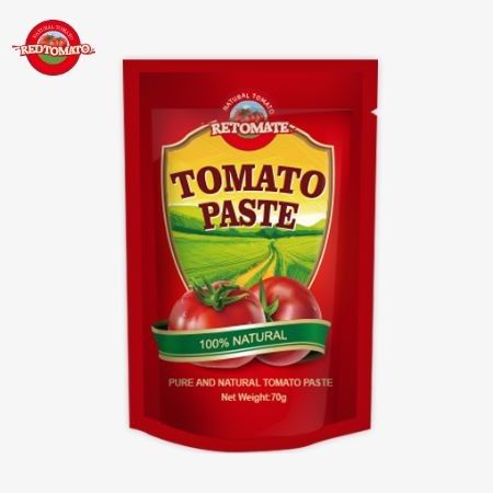 Redtomato Brand 70g Premium Double Concentrated Tomato Paste Pouch - Bogaty smak wygodny design stand-up