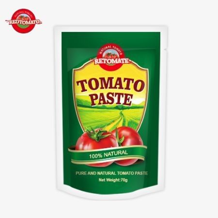 Redtomato Brand 70g Premium Double Concentrated Tomato Paste Pouch - Bogaty smak wygodny design stand-up