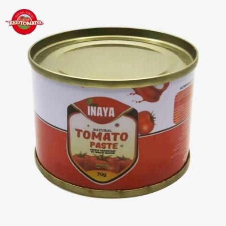INAYA 70g Pasta pomidorowa w puszkach twarda, otwarta pokrywa Brix 28-30%